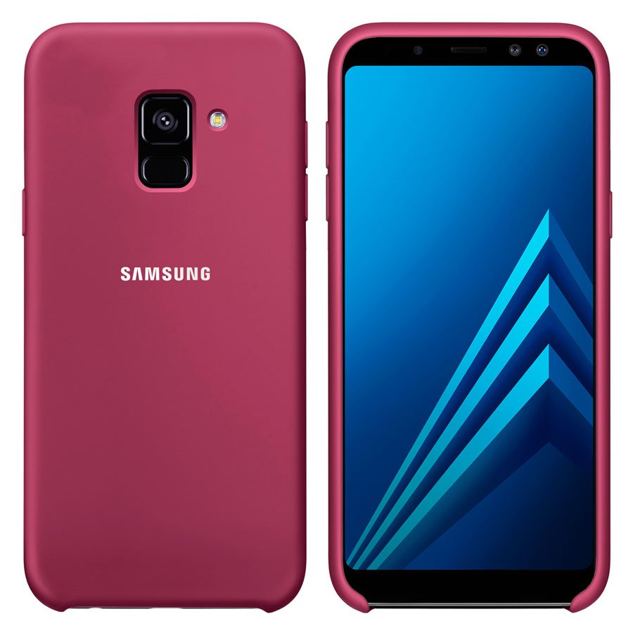 Чехол Original Soft Touch Case for Samsung A6-2018/A600 Bordo