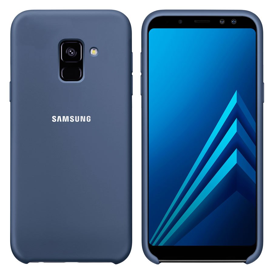 Чехол Original Soft Touch Case for Samsung A8 Plus-2018/A730 Dark Blue