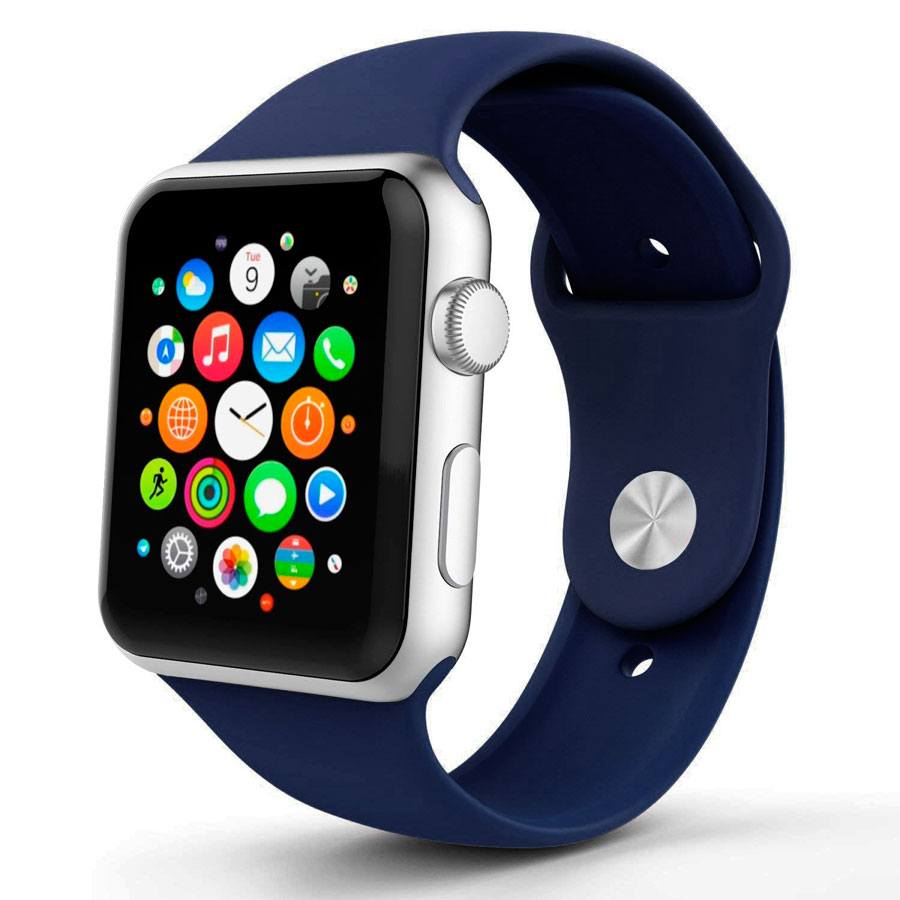 Ремешок для Apple Watch 38mm/40mm Silicone Watch Band Ocean Blue