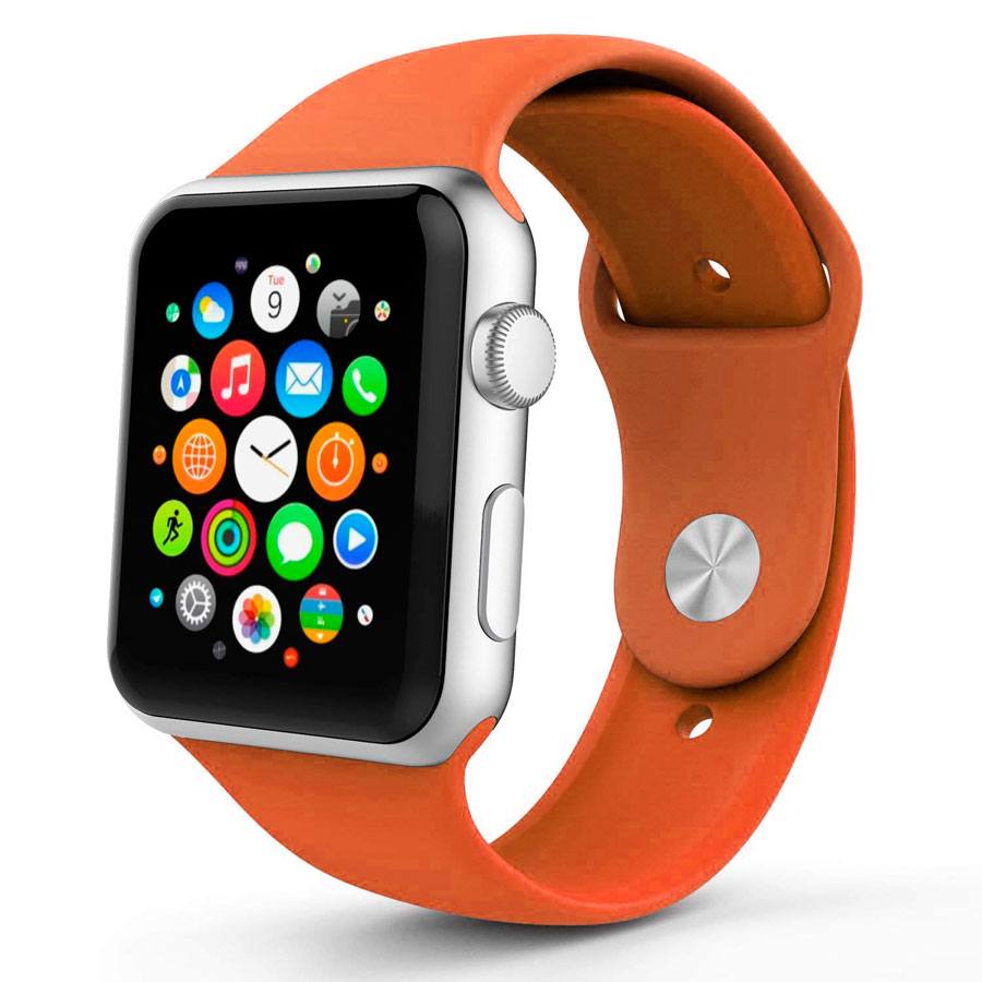 Ремінець для Apple Watch 38mm/40mm Silicone Watch Band Orange