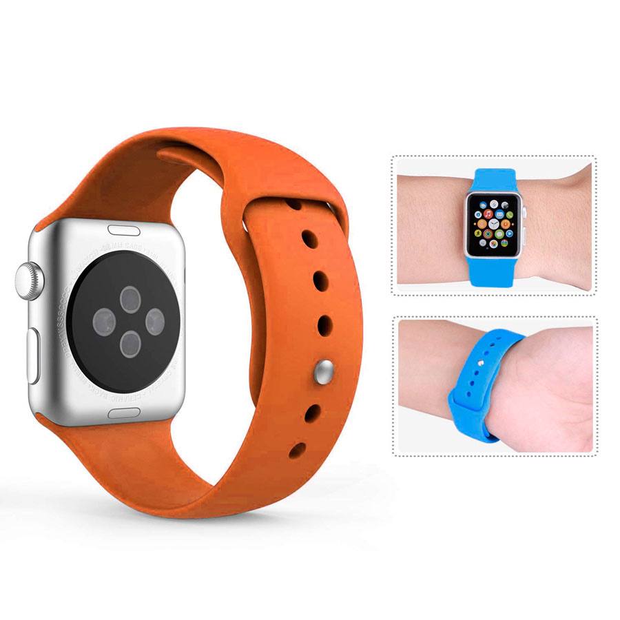 Ремінець для Apple Watch 38mm/40mm Silicone Watch Band Orange