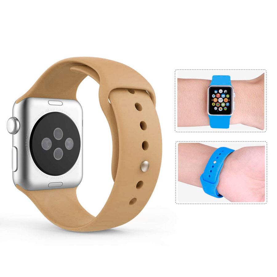 Ремешок для Apple Watch 42mm/44mm Silicone Watch Band Walnut