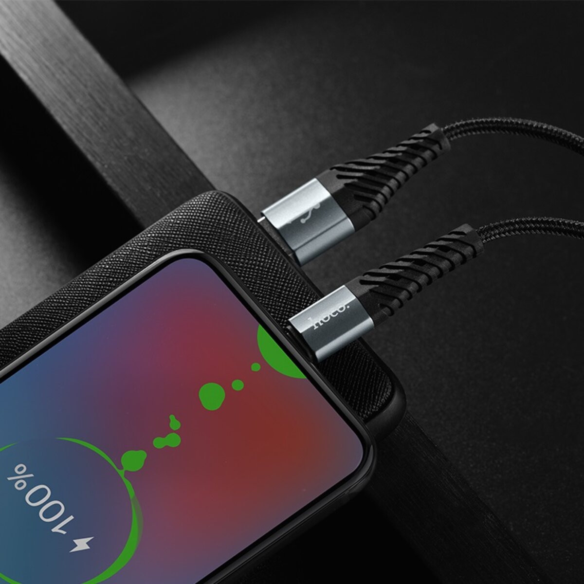 Кабель HOCO X38 Cool Charging data cable for Micro Black