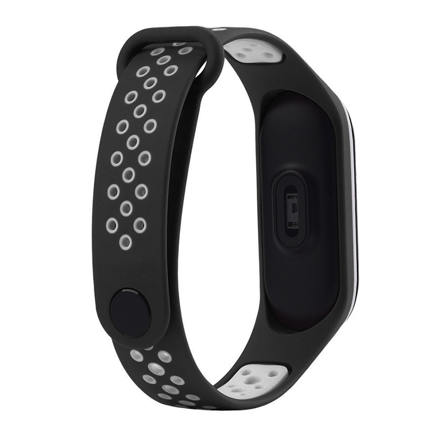 Ремешок для браслета Xiaomi Mi Band 3/4 Sport Black/White