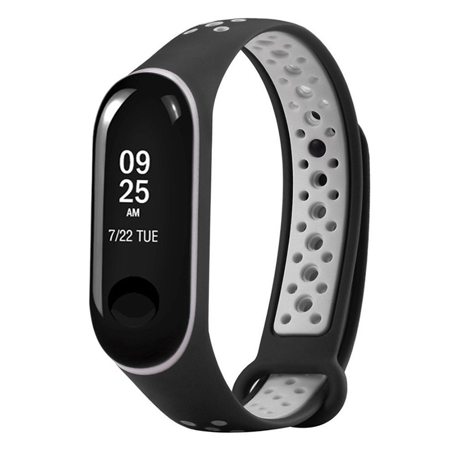 Ремешок для браслета Xiaomi Mi Band 3/4 Sport Black/White