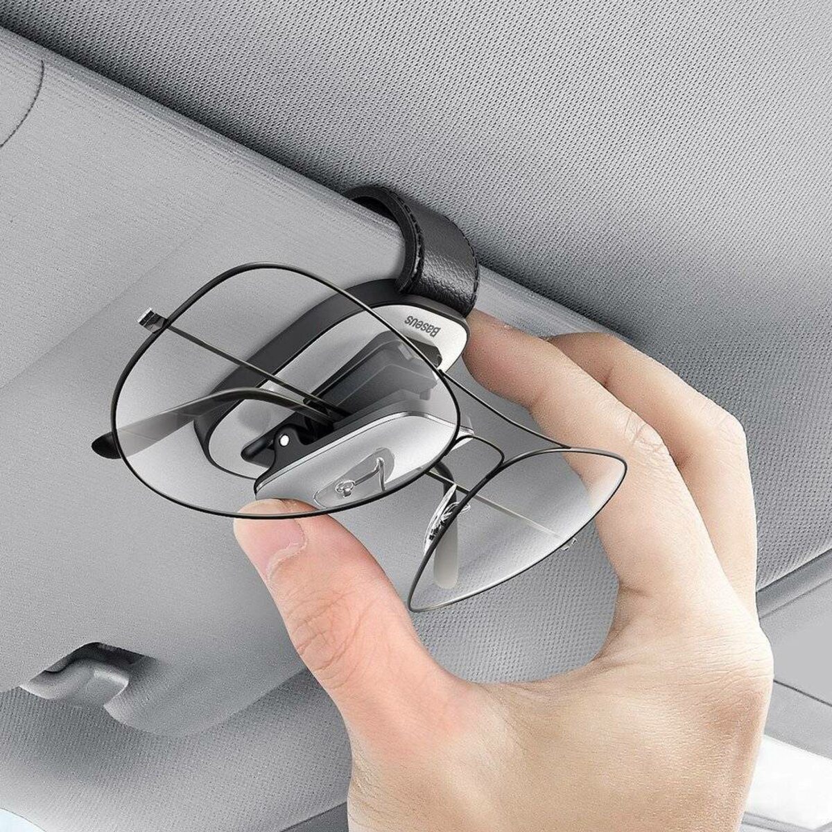 Автомобільний тримач для окулярів Baseus Platinum Vehicle eyewear clip（clamping type）Silver