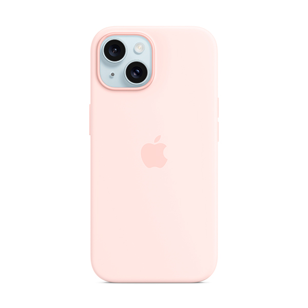 Чехол Apple iPhone 15 Silicone Case with MagSafe Light Pink (MT0U3) UA