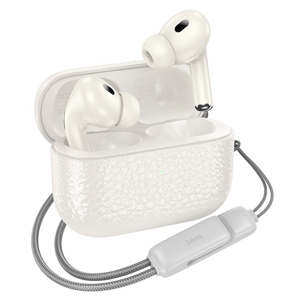 Бездротові навушники HOCO EQ9 Duke true wireless BT headset Milky white