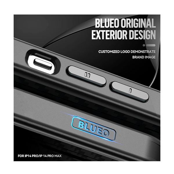 Чохол Blueo Punk Armor Magnetic Aramid Fiber Phone Case for iPhone 14 Pro with MagSafe Black