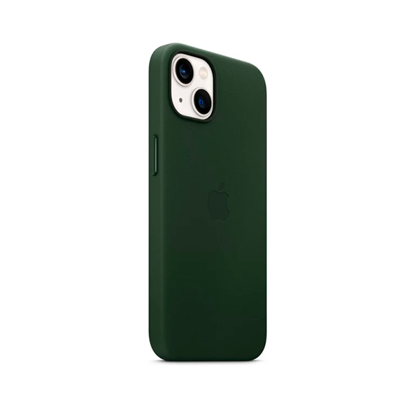 Чехол Apple iPhone 13 Leather Case with MagSafe Sequoia Green (MM173)