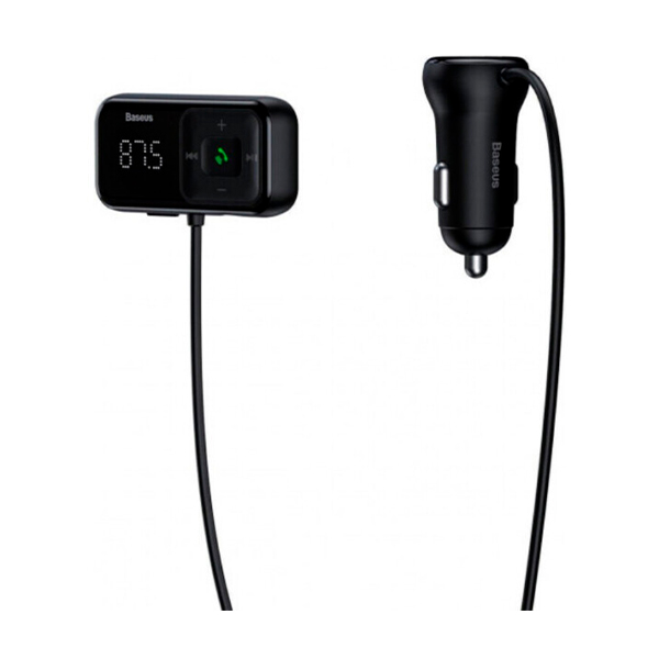 FM-модулятор Baseus T-typed S-16 Wireless MP3 Car Charger Black (CCTM-E01)