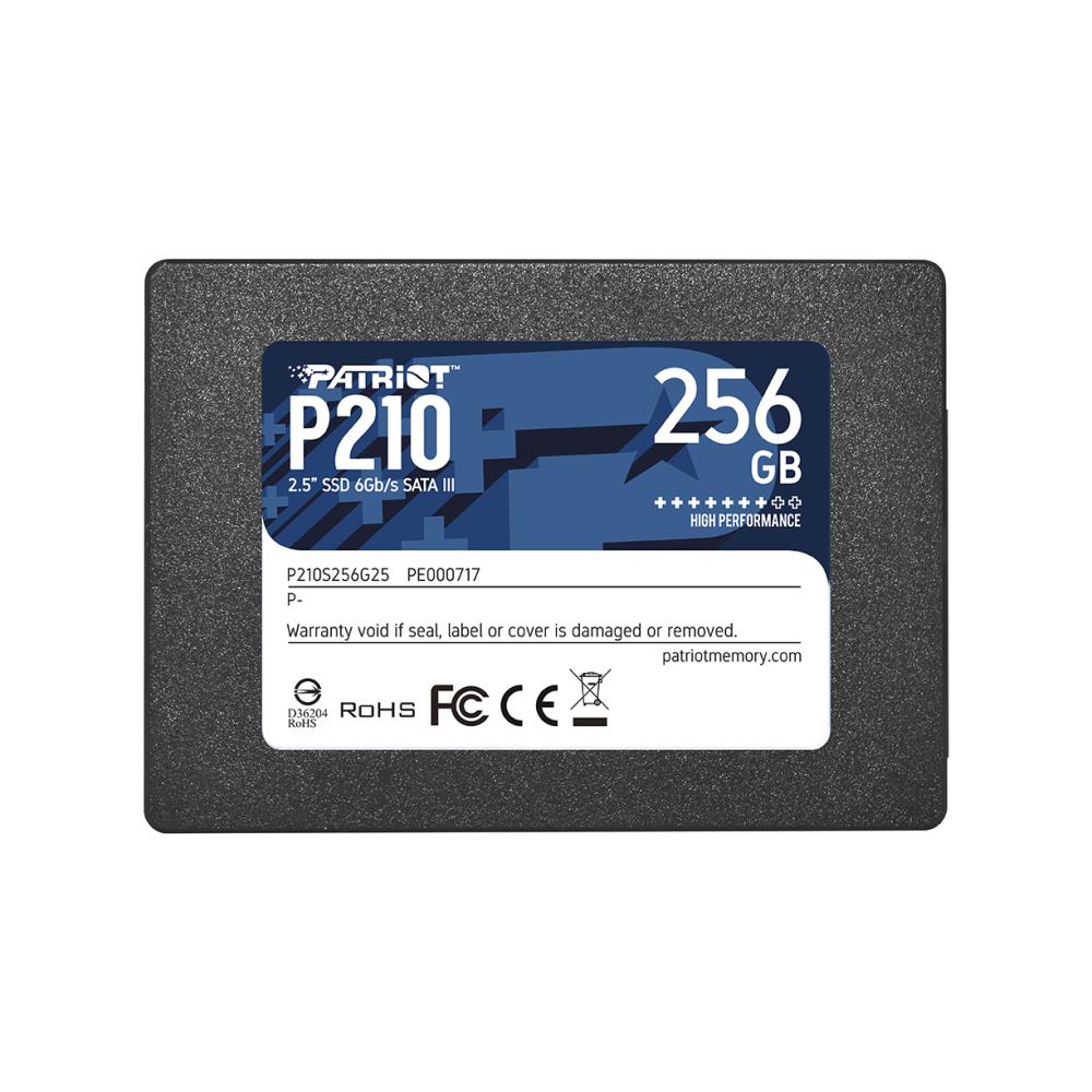 Накопичувач SSD Patriot P210 256GB 2.5" 7mm SATAIII 3D QLC