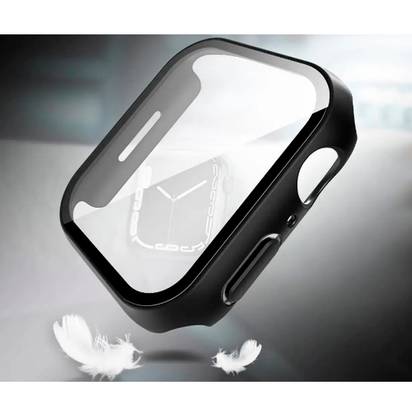 Защитное стекло iLera All-in-one for Apple Watch Series 7 45 mm Black (ILAWAIO03) (тех.пак)