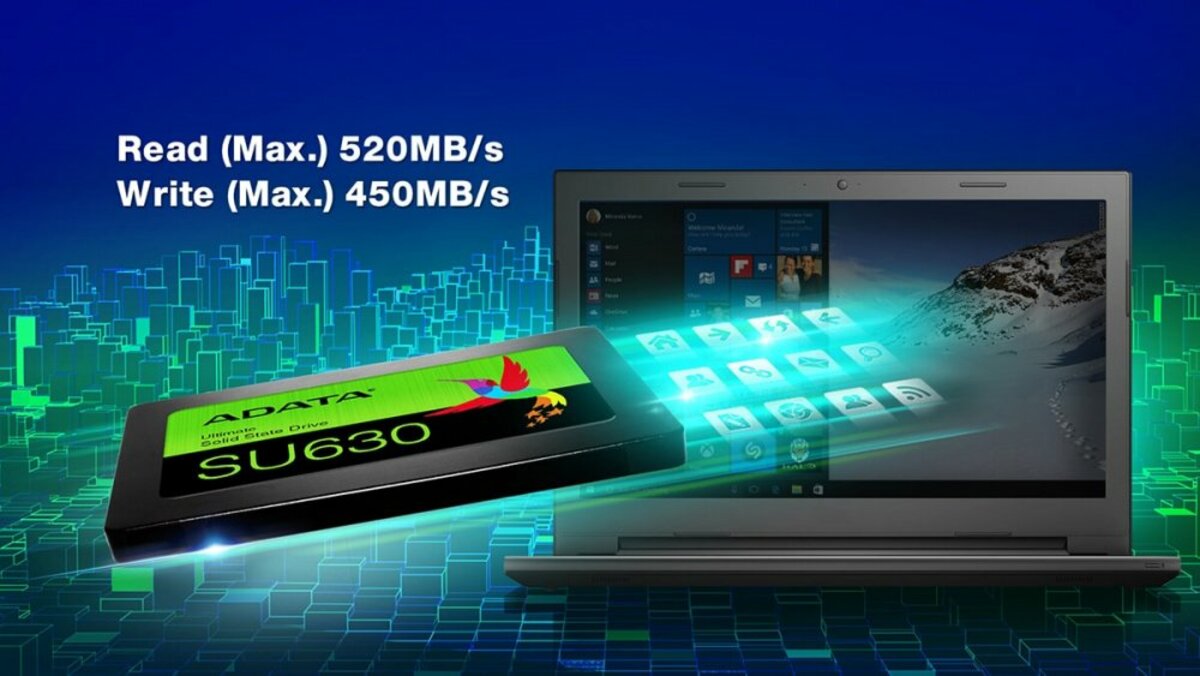 Накопичувач SSD ADATA Ultimate SU630 480GB 2.5" SATA III 3D QLC