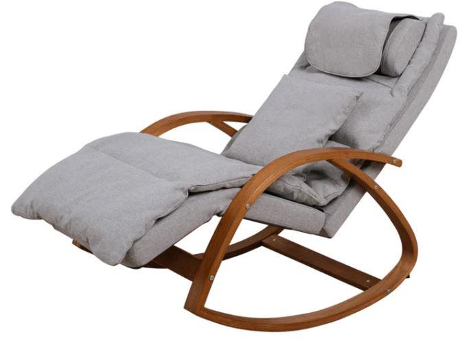 Масажер - крісло-гойдалка NAIPO Massage Rocking Chair для спіни з підігрівом, вібрацією та додатковою функцією масажу Шиатцу; модель - MGC-2300P