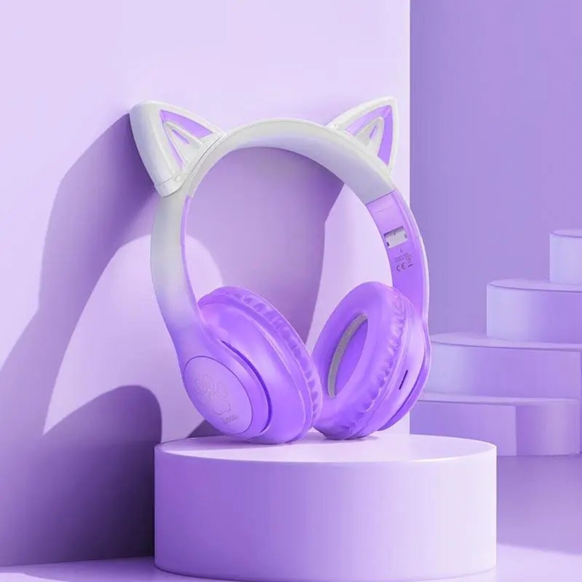 Навушники HOCO W42 Cat ears BT headphones Purple Grape