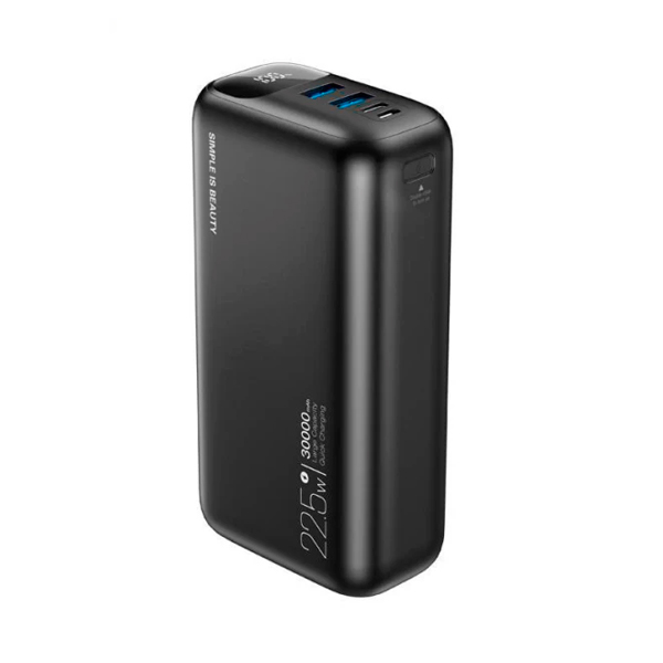 Зовнішній акумулятор XO PR200 PD20W+QC22.5W 30000mAh Black