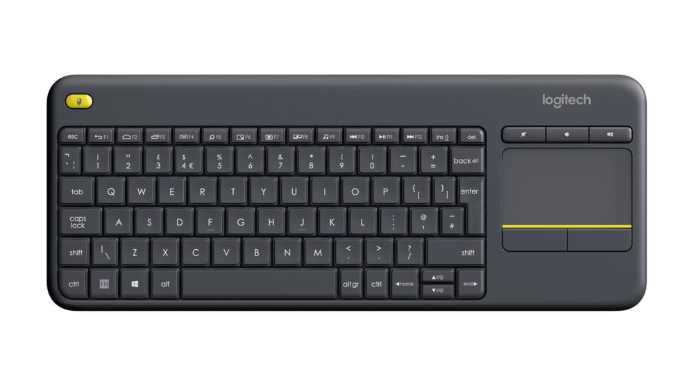 Клавіатура бездротова Logitech K400 Plus Black (920-007145)