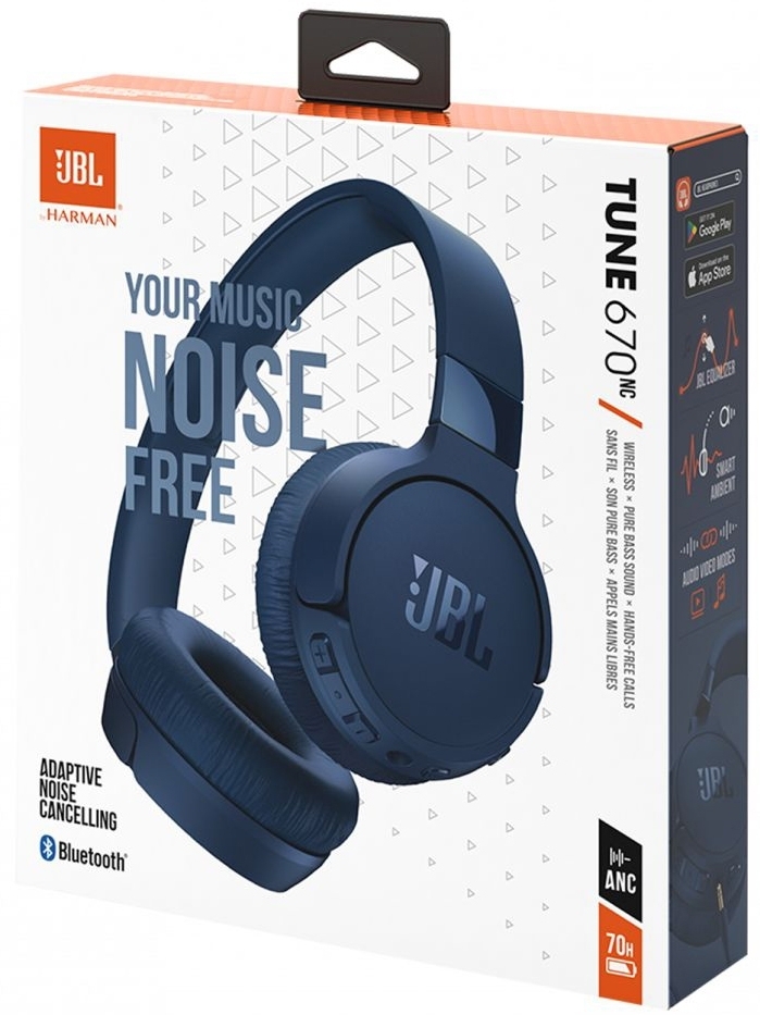 Bluetooth Наушники JBL Tune 670NC (JBLT670NCBLU) Blue