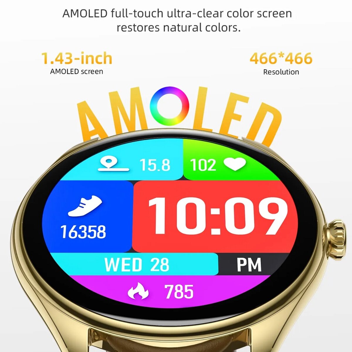 Смарт-годинник HOCO Y22 AMOLED Smart sports watch(call version) Silver