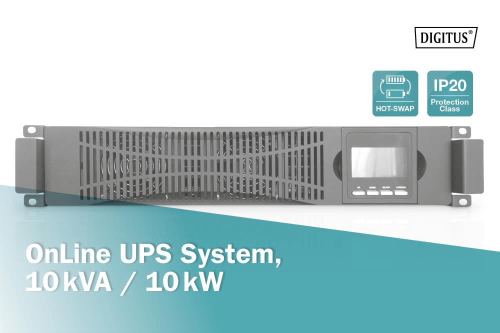 Джерело безперебійного живлення UPS ONLINE 10KVA/ 10KW DN-170107 DIGITUS by ASSMANN