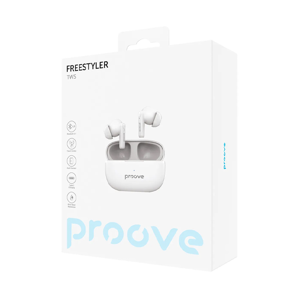 Bluetooth Навушники Proove  Freestyler TWS (White)