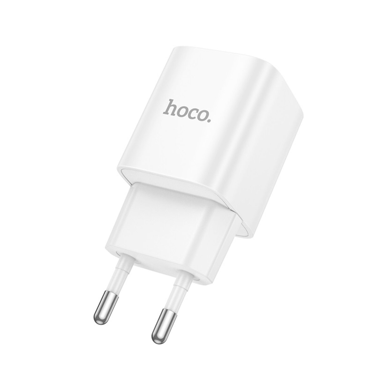 Мережевий зарядний пристрій HOCO C147A Charm PD20W+QC3.0 charger (EU) White