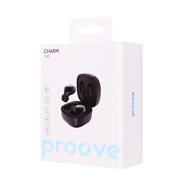 Bluetooth Навушники Proove Charm TWS (Black)