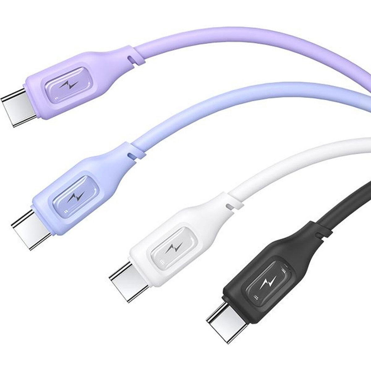 Кабель Usams US-SJ619 3A Type-C Charging & Data Cable -- Moe Series 1m White