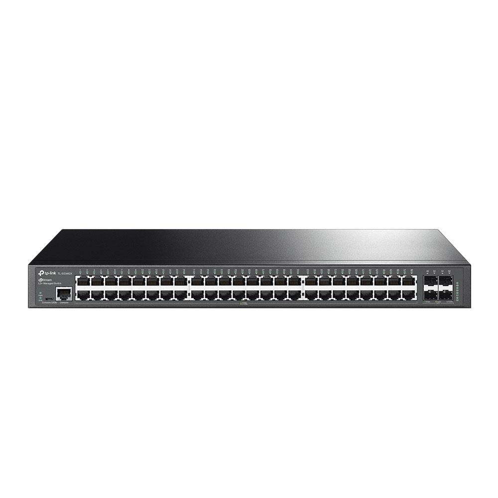 JetStream 48-портовий гігабітний L2 керований комутатор з 4 10GE SFP слотами, SG3452X TP-LINK