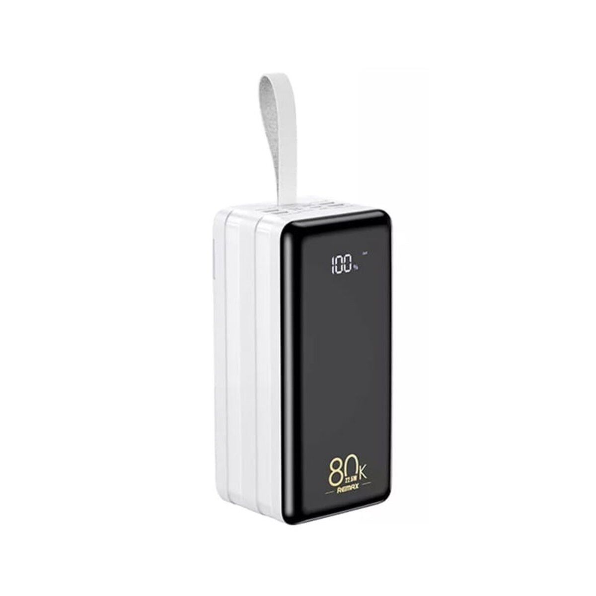 Зовнішній акумулятор REMAX Chinen Series 22.5W  PD+QC  Multi-compatible Fast Charging Power Bank with LED Light  80000mAh RPP-291 White