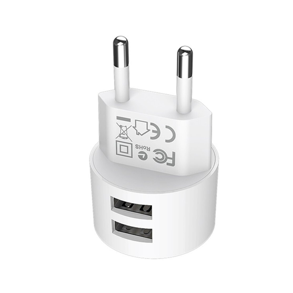 СЗУ Borofone BA23A Brilliant Dual Port + Lightning White (BA23ALW)