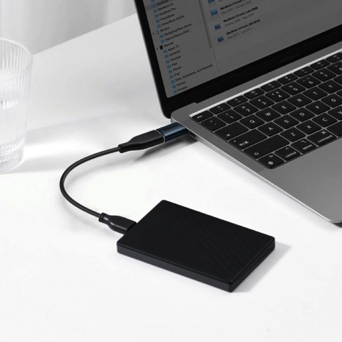 Адаптер Baseus Ingenuity Series Mini OTG Adaptor Type-C to USB-A 3.1 Blue