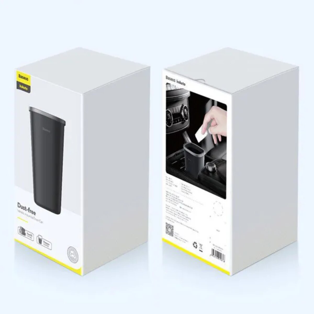 Автомобільний сміттєвий контейнер Baseus Dust-free Vehicle-mounted Trash Can（TrashBag 3 roll/90）Black