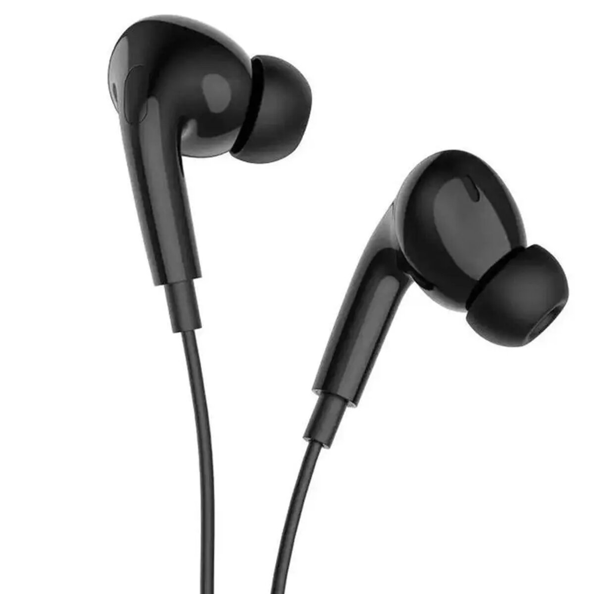 Навушники HOCO M101 Pro Crystal sound wire-controlled earphones with microphone Black