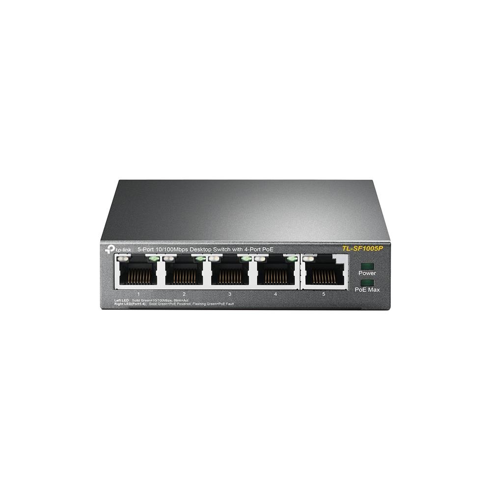 Комутатор NET SWITCH 5PORT 10/100M 4P POE TL-SF1005P TP-LINK