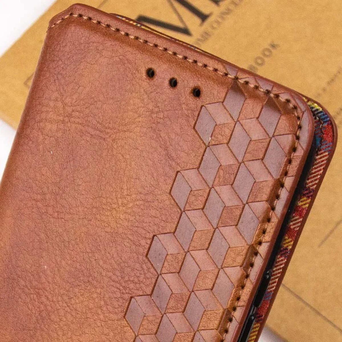 Чохол-книжка для смартфона Rubic Leather for Xiaomi Redmi Note 13 Pro 5G/POCO X6 5G Brown