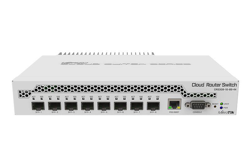 Мережевий комутатор EtherNet CRS309-1G-8S+IN MIKROTIK