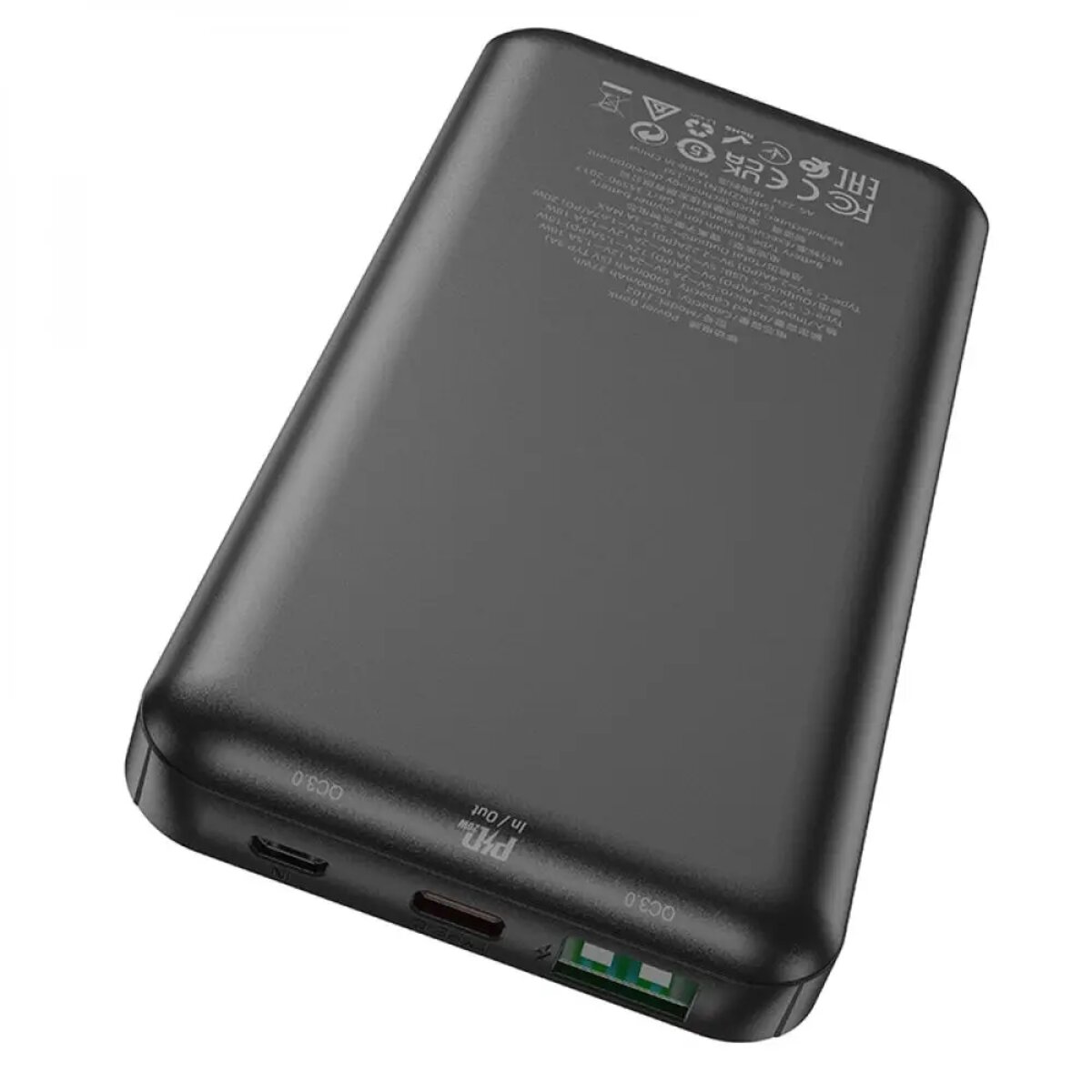 Зовнішній акумулятор HOCO J102 Cool figure PD20W+QC3.0 power bank(10000mAh) Black