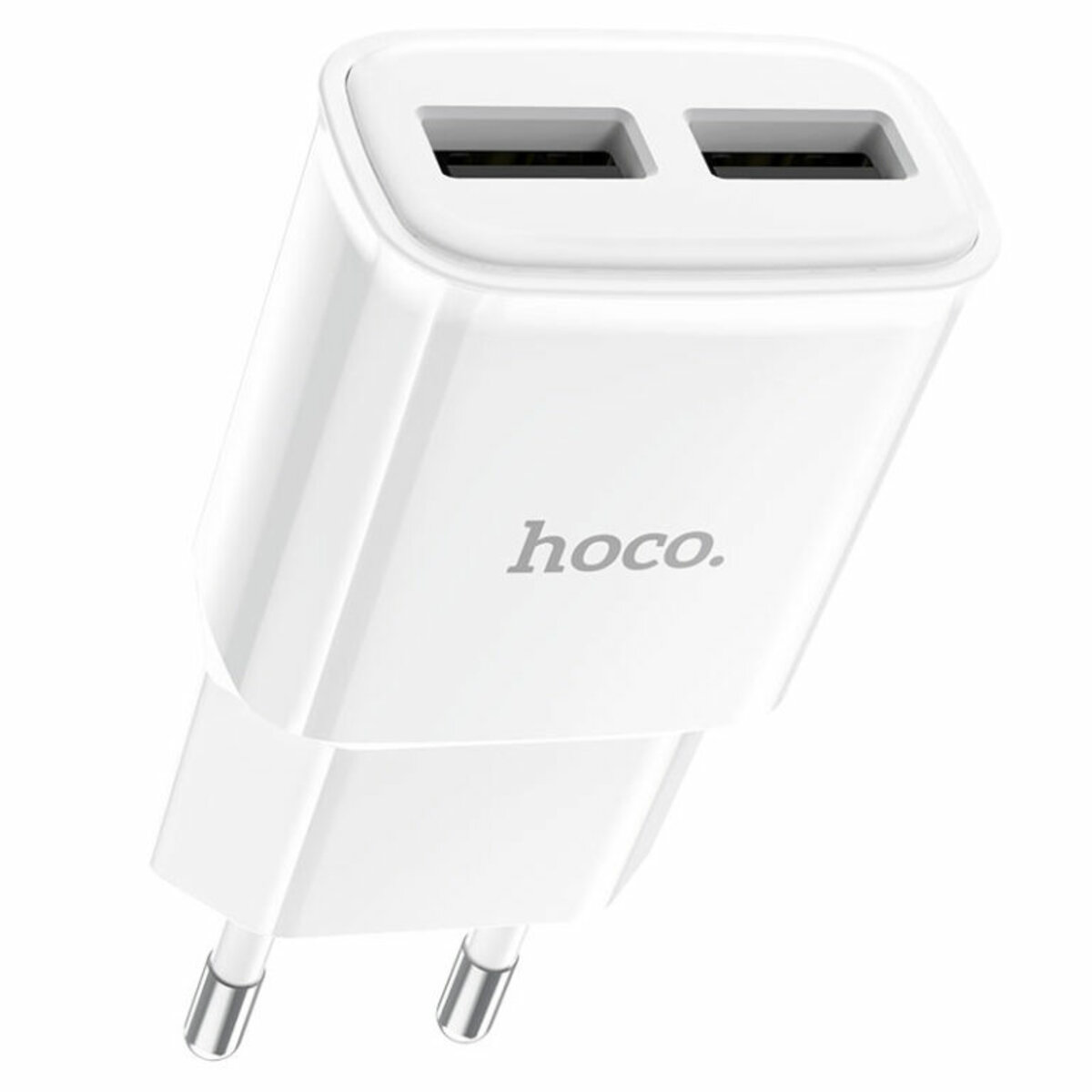 Мережевий зарядний пристрій HOCO C88A Star round dual port charger 12W White