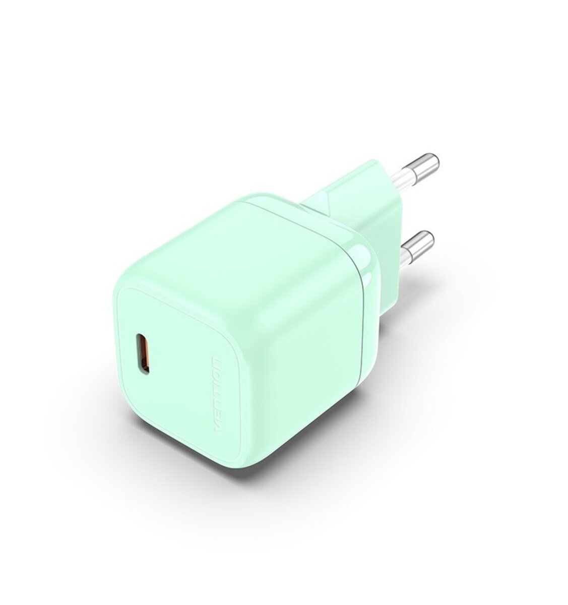 Зарядний пристрій Vention 1-port USB-C GaN Charger(30W) EU-Plug Green (FAKG0-EU)