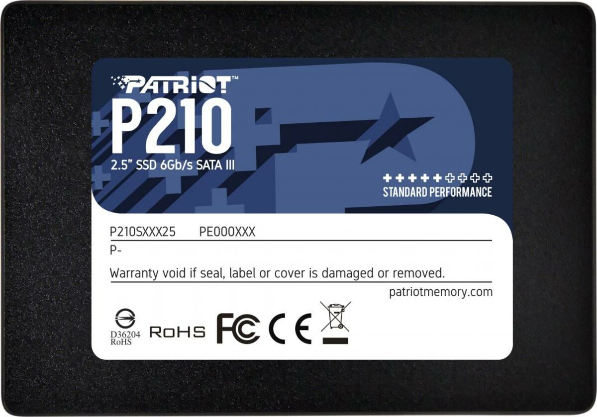 Накопичувач SSD Patriot P210 128GB 2.5" 7mm SATAIII 3D QLC