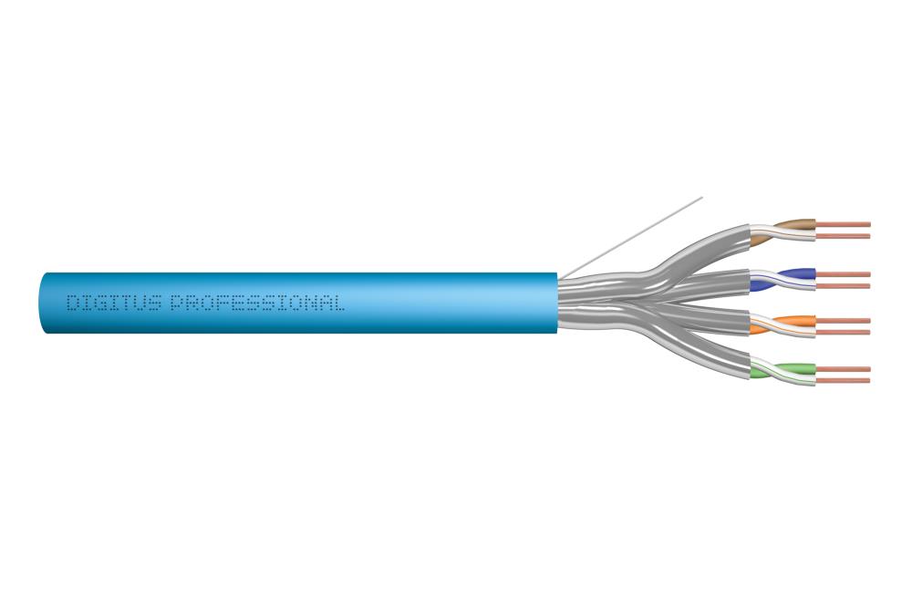 Інсталяційний кабель CAT 6A U-FTP, 500 МГц Eca (EN 50575), AWG 23/1, барабан 500 м, DK-1623-A-VH-5 DIGITUS by ASSMANN