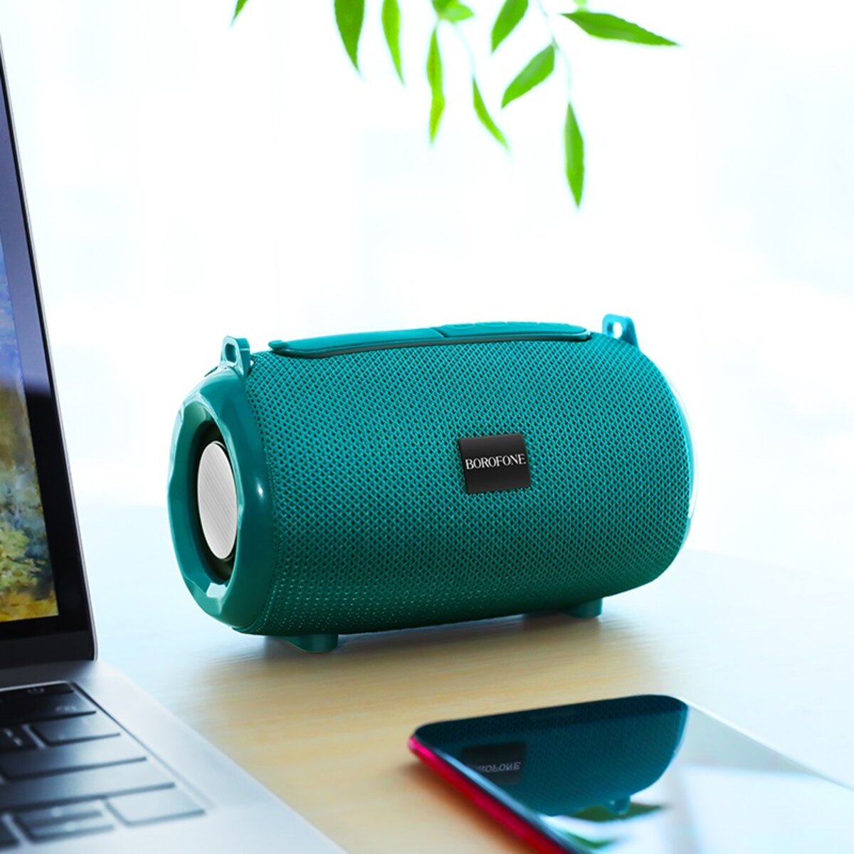 Портативна колонка BOROFONE BR4 Horizon sports wireless speaker Peacock Blue