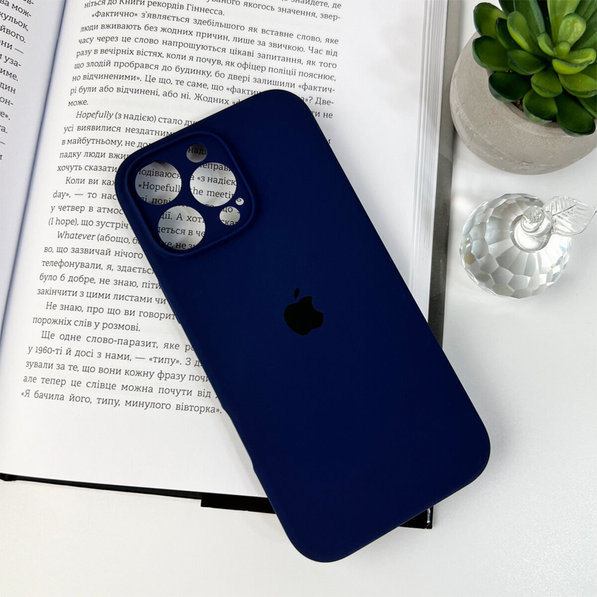 Чохол для смартфона Silicone Full Case AA Camera Protect for Apple iPhone 16 Pro Max 39,Navy Blue