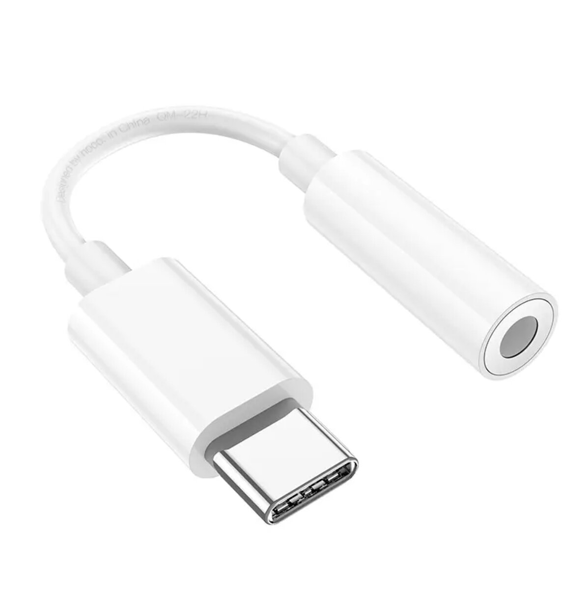 Кабель-перехiдник HOCO LS35 Type-C to 3.5mm digital audio converter White