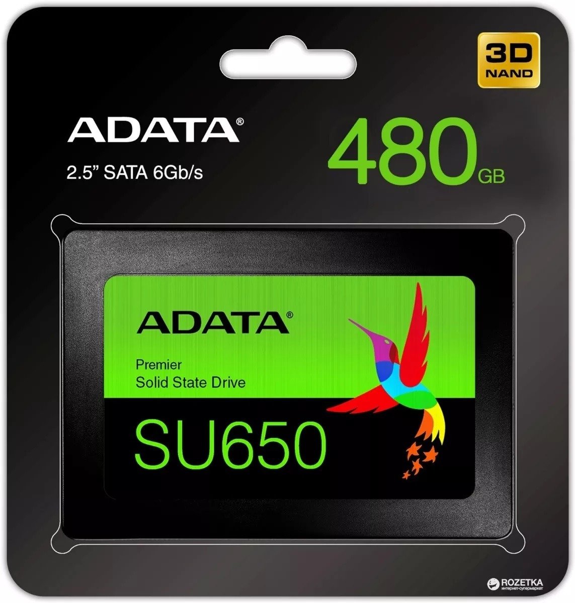 SSD ADATA Ultimate SU650 480GB 2.5" SATA III 3D NAND TLC