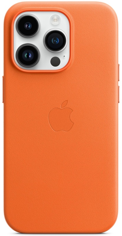 Чохол Apple iPhone 14 Pro Leather Case with MagSafe Orange (MPPL3)