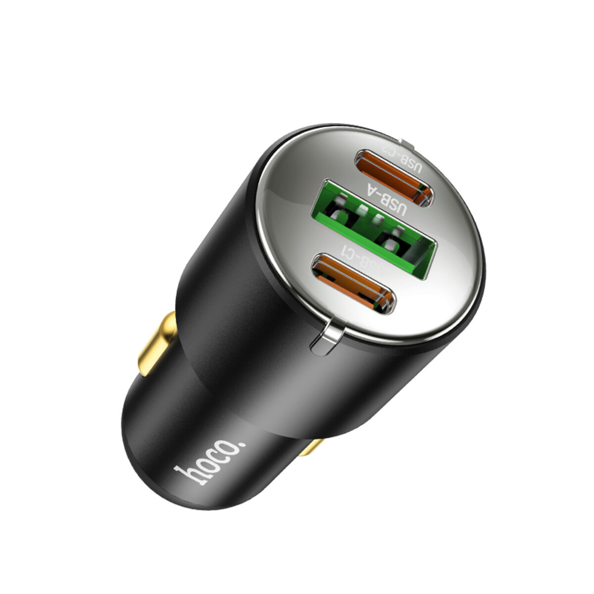 Автомобільний зарядний пристрій HOCO NZ6 PD45W 3-port(2C1A) car charger Black