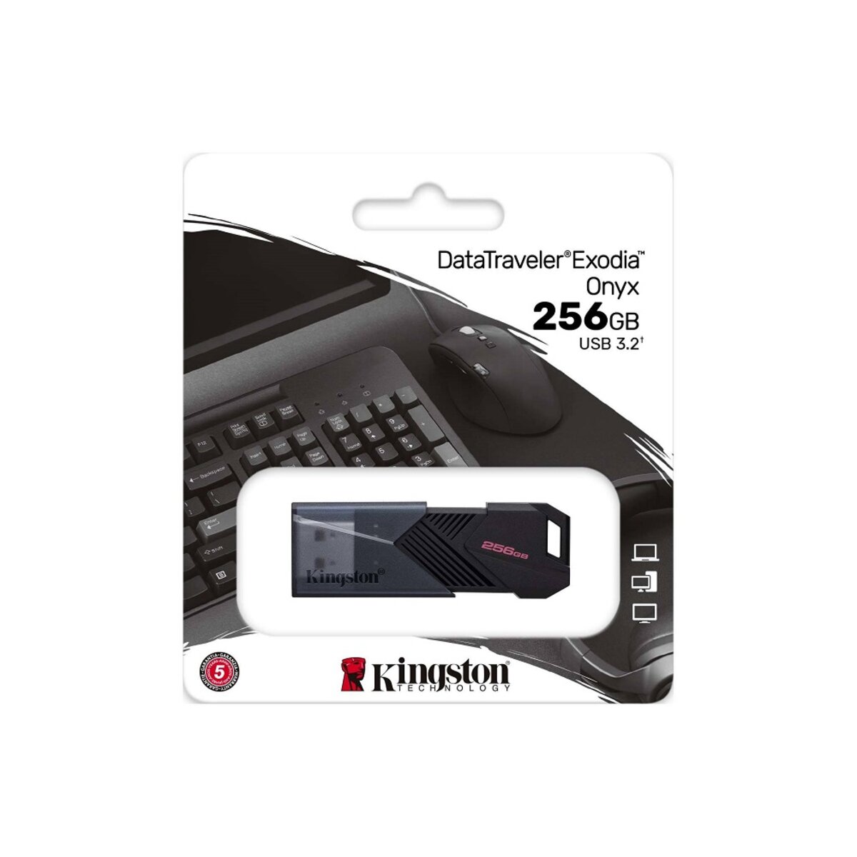 Флеш-накопичувач Kingston USB 3.2 DT Exodia Onyx 256GB Black